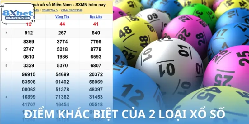 Xổ số truyền thống và xổ số 8XBET khác nhau thế nào? Xổ số truyền thống và xổ số 8XBET khác nhau thế nào?